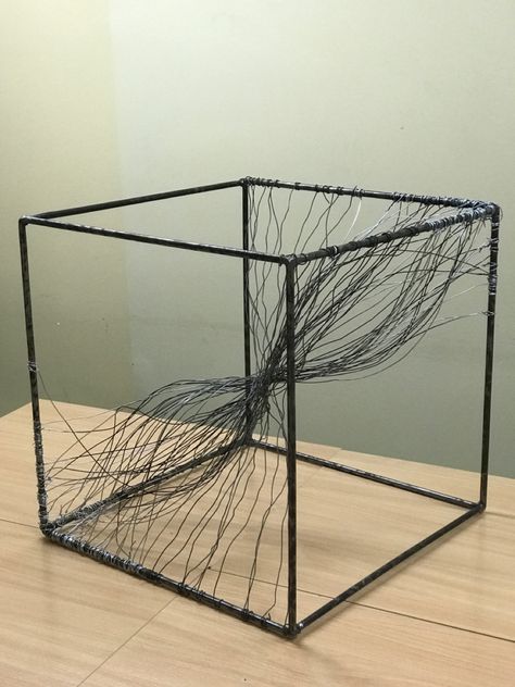 Drawing Experiments, Deconstruction Art, Explosion Design, Gravity Art, Wire Art Sculpture, Architectural Sculpture, Genius Loci, Geometric Sculpture, Geometric Design Art