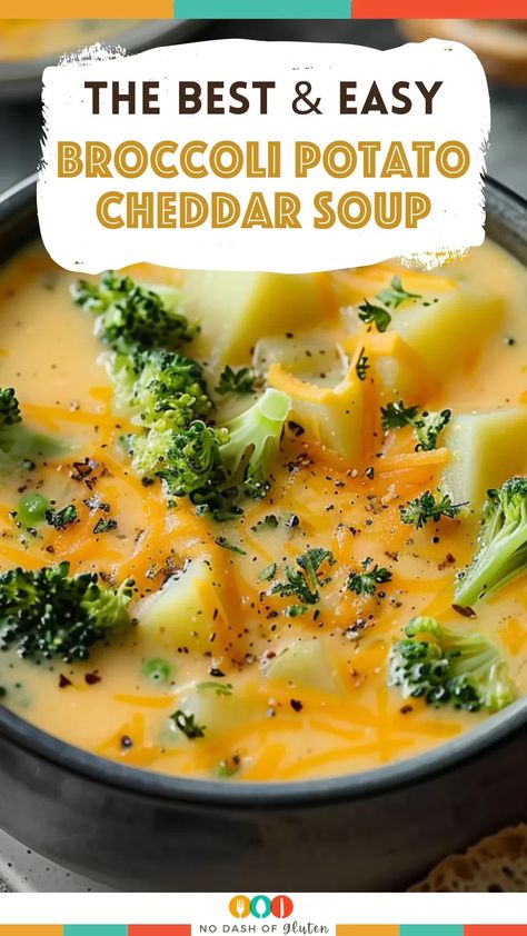 Looking for a cozy, easy soup recipe? This Comforting Broccoli Potato Cheddar Soup is perfect for cold days! With creamy Velveeta cheese, tender broccoli, and hearty potatoes, it’s an easy-to-make crockpot meal that your whole family will love. Pin now and enjoy the ultimate comfort food! Easy Spicy Broccoli Cheddar Potato Soup, Broccoli Potato Cheese Soup Crockpot Easy Recipes, Potatoe Broccoli Soup Crockpot, Cheesy Broccoli Soup With Velveeta, Broccoli And Cheddar Soup Crockpot, Broccoli Cheddar Potato Soup Crockpot, Cheddar Potato Soup Crockpot, Broccoli Potato Cheese Soup Crockpot, Crockpot Potato Broccoli Cheddar Soup