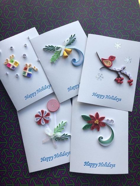 Quilling Birthday Cards, Quilled Christmas, Diy Quilling Crafts, Quilling Flower Designs, Paper Quilling Tutorial, Paper Quilling For Beginners, Paper Quilling Flowers, Paper Quilling Cards, Paper Quilling Jewelry