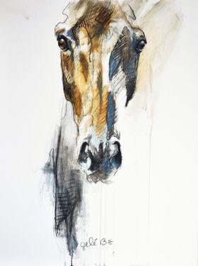 Painted Horses, Soyut Sanat Tabloları, Horse Drawings, Equine Art, Arte Inspo, Arte Animal, Charcoal Drawing, Horse Painting, Watercolor Animals