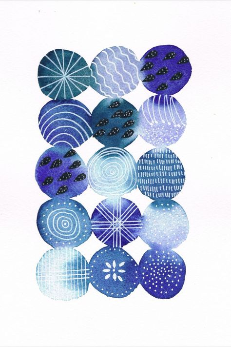 Watercolor Circles Art, Watercolour Circle Art, Circle Art Ideas, Watercolour Circles, Zentangle Watercolor, Watercolor Abstract Painting, Circle Patterns, Watercolor Painting Abstract, Watercolour Abstract