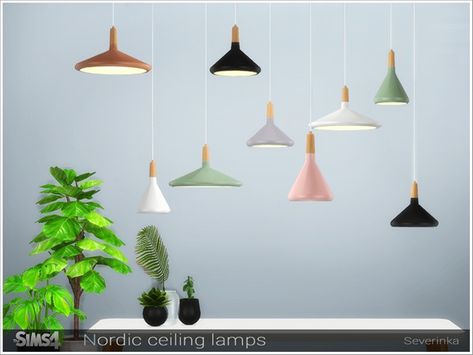 Downloaded Severinka_'s Nordic ceiling lamps Simdom Cc, The Sims 4 Lights Cc, Lamp Sims 4 Cc, Sims 4 Lamp Cc, Sims 4 Cc Furniture Living Rooms, Sims 2 Cc, Sims Furniture, Resource Furniture, Sims 4 Kitchen