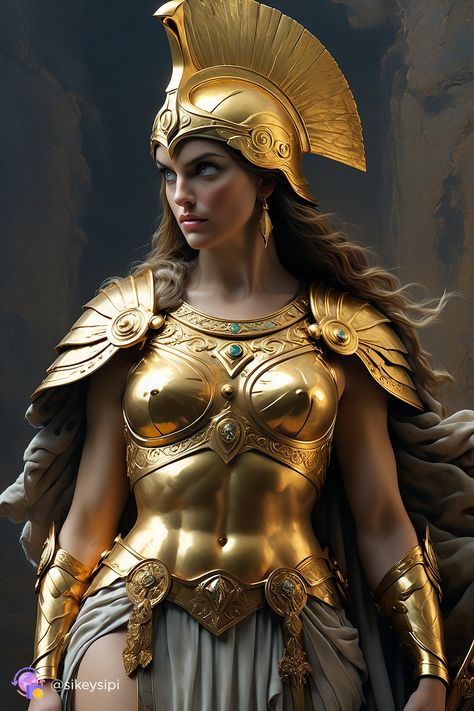 Rhea Greek Mythology Art, Hippolyta Mythology, Helen Of Troy Art, Greek Princess Aesthetic, Hera Goddess Aesthetic, Athena Goddess Art, Greek Mythology Athena, Athena Costume, Greek God Costume