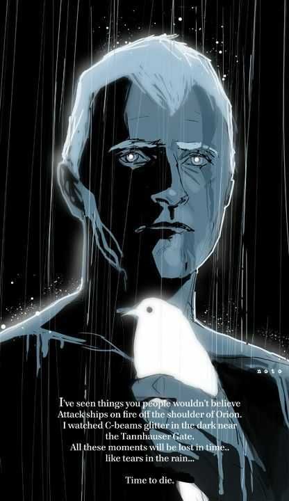 Blade Runner Art Dump - Imgur Blade Runner Art, Roy Batty, Phil Noto, Rutger Hauer, Daryl Hannah, Denis Villeneuve, The Rocky Horror Picture Show, Theme Tattoo, I Love Cinema