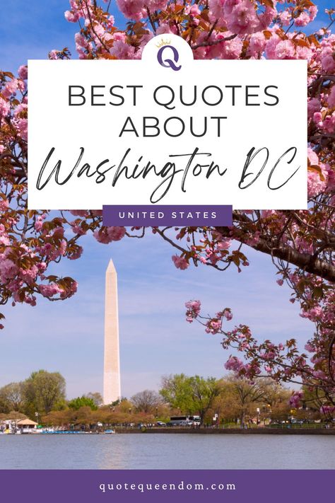 Explore the best Washington DC captions for your Instagram and other social media posts! Whether you're looking for something funny, cute, or inspiring, this guide has a wide selection of Insta captions to enhance your travel photos. Perfect for anyone who loves to travel and share their experiences with a meaningful quote. Dive into the history and beauty of America's Capital City captions and quotes that capture its vibe. Washington Dc Quotes, Dc Quotes, City Captions, Visit Dc, Visiting Washington Dc, Southern Travel, Insta Captions, Usa Travel Guide, Caption For Yourself