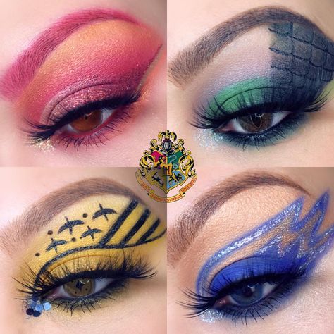 Hogwarts Inspired Eyelooks Harry Potter Eyeshadow, Maquillage Harry Potter, Harry Potter Dark Mark, Harry Potter Makeup, Harry Potter Nails, Harry Potter Accessories, Citate Harry Potter, Stile Harry Potter, Harry Potter Poster