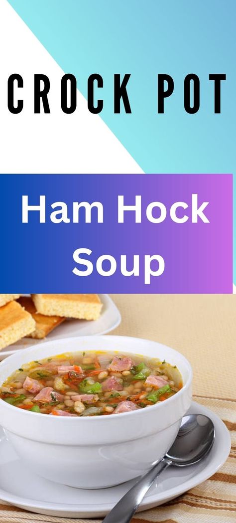 Ham Shank Soup, Ham Hock Soup, Ham Shank, Ham Hock Recipes, Canned Ham, Ham Hock, Crockpot Ham, Christmas Ham, Delicious Family Meals