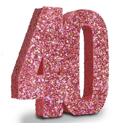 PRICES MAY VARY. 40th Birthday Decoration: This sparkling table decoration is perfect as the centerpiece for a 40th birthday party and is also an ideal prop for taking memorable photos. Exquisite Design: The glittery numbers with glitter all over, reflecting various colors of light and providing a 360-degree display. The numbers create a vibrant party atmosphere, making your party more unique and eye-catching. Usage Scenarios: It can be used for a 40th birthday gathering or as decoration for a 4 40th Birthday Table Decorations, 70th Birthday Party Ideas For Mom, 40th Birthday Centerpieces, 40th Anniversary Decorations, 40th Birthday Party For Women, Ruby Jubilee, 40th Birthday Themes, 40 Birthday Signs, Anniversary Centerpieces