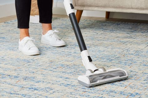 Experts weigh in on how often you should vacuum each area of your home, as well as tips for vacuuming carpet, upholstery, and hard surfaces. Kitchen Knowledge, How To Clean Laminate Flooring, Mildew Remover, Ceiling Texture, Ceiling Fan Blades, Design Management, Couch Cushions, Commercial Cleaning, Stick Vacuum