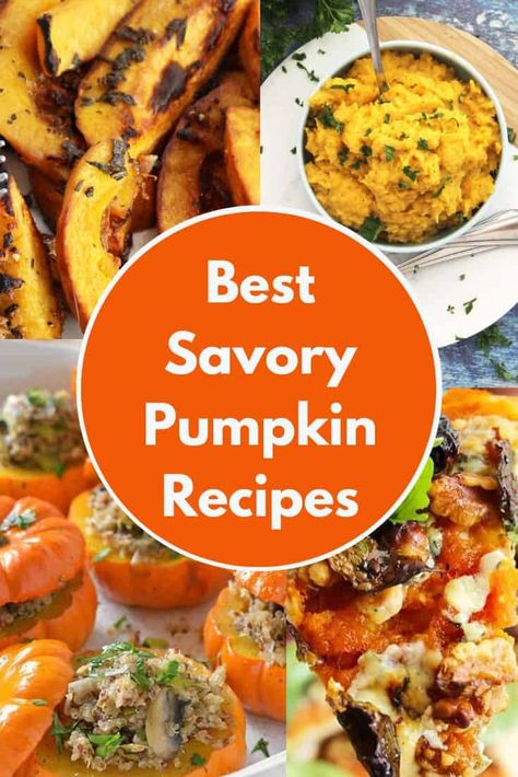 Pumpkin Dishes Dinners, Pumpkin Appetizers Savory, Pumpkin Recipes Healthy Savory, Pumpkin Main Dishes, Pumpkin Side Dishes, Meals With Pumpkin, Savory Pumpkin Appetizers, Pumpkin Side Dish Recipes, Pumpkin Savory Recipes