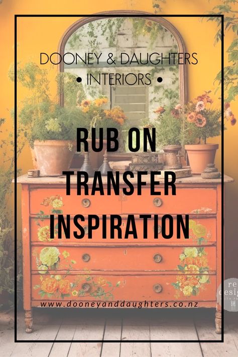 Prima Design Transfers, Wood Decals For Furniture, Transfers On Furniture Ideas, Redesign Transfers On Furniture, Furniture Transfers Ideas, Prima Transfers On Furniture, Crafts Using Rub On Transfers, Furniture Rub On Transfers, Rub On Transfer Craft Ideas