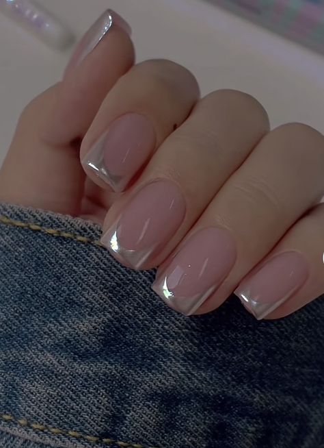 Uñas Delicadas Y Sencillas, Precious Nails, Rounded Acrylic Nails, Squoval Nails, Hello Nails, Lavender Nails, Subtle Nails, Nails Now, Blush Nails