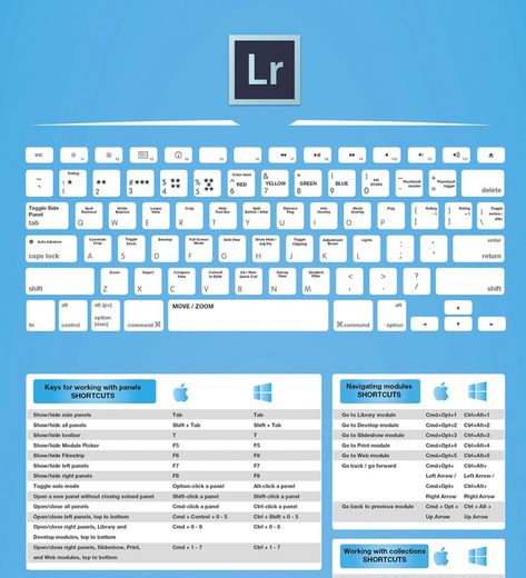 Lightroom keyboard shortcuts. Bit of a pain on AZERTY, but still quite useful! Cheatsheet Photography, Lightroom Shortcuts, Photoshop Keyboard, Photoshop Shortcut, Lightroom Tips, Adobe Design, Beginner Photo Editing, Photoshop For Photographers, Photo Editing Photoshop