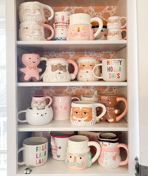 1,166 Likes, 136 Comments - Amanda Escoe (@amandaescoe) on Instagram: “Happy December 1st friends! My friend @raisingwades and I are sharing our Holiday collection of…” Cup Collection, 1 December, Mug Collection, Hobby Lobby Decor, Flipagram Instagram, Snowman Mugs, Happy December, Anthropologie Home, Tanah Liat