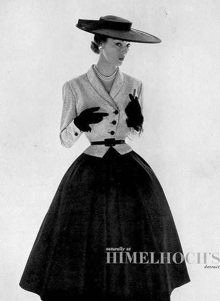 1950s London Fashion, Vogue 1950s Fashion, The New Look 1950s, 1950s Rich Fashion, Old Hollywood Style Outfits, 50s Vogue, Jean Patchett, Adele Simpson, 1950s Vogue