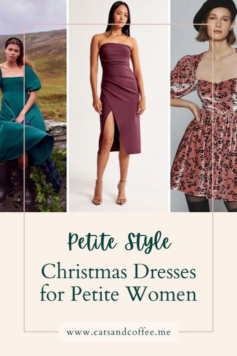 Christmas Party Outfits & Winter Fashion For Petites Petite Christmas Outfit, Party Outfits Winter, Petite Winter Fashion, Dresses For Petite Women, Best Casual Dresses, My 2023, Winter Party Outfit, Festive Outfits, Dress For Petite Women