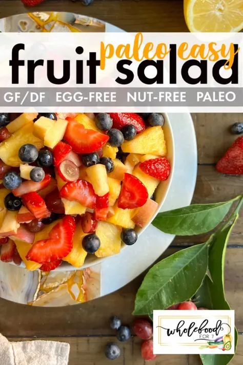 Gluten Free Dairy Free Fruit Salad, Aip Fruit Salad, Gluten Free Fruit Salad, Dairy Free Fruit Salad, Paleo Fruit Salad, Pineapple Salad Recipes, Paleo Fruit, Salad Recipes Gluten Free, Dressing For Fruit Salad