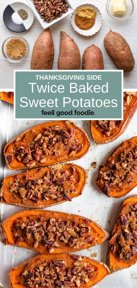 Double Stuffed Sweet Potatoes, Red Yams Recipes, Savory Stuffed Sweet Potato Recipes, Stuffed Sweet Potato Recipes Healthy, Baked Yams Recipe, Stuffed Sweet Potatoes Recipes, Thanksgiving Yam Recipe, Yams Recipe Healthy, Baked Sweet Potato Recipes