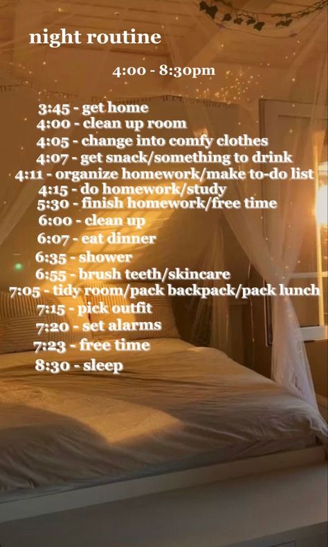 Night Routine 8:30, 4:30 Pm After School Routine, 8:00 Pm Night Routine, To Do List After School, After School Routine 3:30, After School Routine Aesthetic, School Morning Routine Middle School, 4:30 Am Morning Routine, After School Routine 4:00