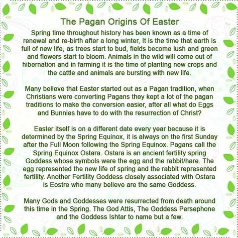 Easter Pagan Holiday, Pagan Origins Of Easter, Easter Pagan, Pagan Easter, Herbs Apothecary, Pagan Christmas, Pagan Holidays, Pagan Spirituality, Christian Holidays