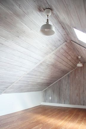 11 Wood Wall Paneling Makeover Ideas - How to Update and Paint Wood Paneling Wall Paneling Makeover, Wood Paneling Makeover, Paneling Makeover, Painting Wood Paneling, Painted Wood Walls, Loft Ideas, Plank Walls, Attic Renovation, Attic Remodel