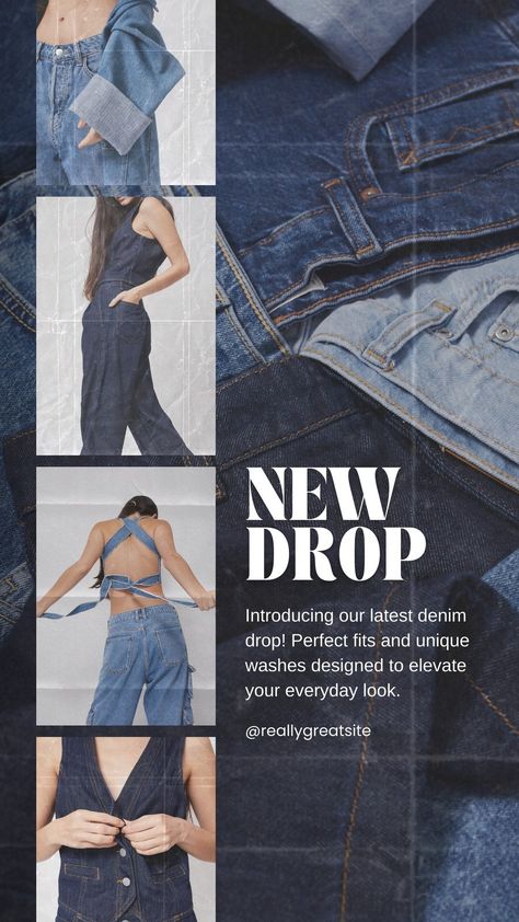 Templates Insta Background, Collage Fashion, Magazine Paper, Denim Bag Diy, Story Insta, Denim Vests, Create Your Story, Photo Collage Maker, Denim Quilt