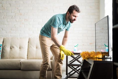 Here's Why Your House Is So Dusty—and How to Fix It Ultimate Cleaning Checklist, Dusty House, Window Unit, Cleaning Gutters, Household Tools, Stick Vacuum, Cleaning Checklist, Dust Mites, Real Simple