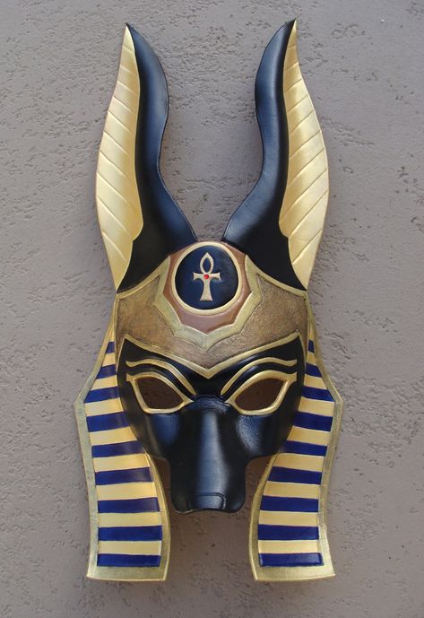 Egyptian Anubis Leather Mask by b3designsllc.deviantart.com on @DeviantArt Egyptian Jackal, Anubis Mask, Anubis God, Egyptian Mask, Egyptian Anubis, Starověký Egypt, House Of Anubis, Egyptian Deity, Gift Catalog