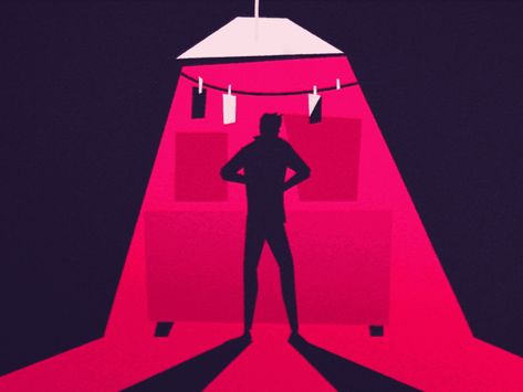 Noir Art Illustration, Animated Story, Noir Detective, Deep Art, Silhouette Illustration, Motion Design Animation, Web Blog, Graphics Inspiration, 2d Animation