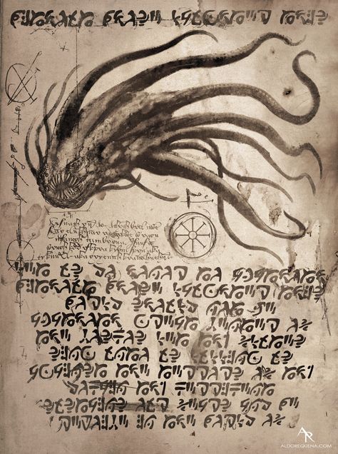 Fantasy Creatures Mythology, Lovecraftian Horror, Dark Books, Eldritch Horror, Cthulhu Mythos, Witchcraft Spell Books, Cosmic Horror, Grunge Art, Dark Art Illustrations