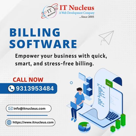 Billing Software 🖥️📑 Empower Your Business With Quick, Smart, and stress-free Billing. .....Contact Now: +91-9313953484 . . . #billingsoftware #gstbillingsoftware #softwaredevelopment #software #billing #softwaresolutions Software Development Creative Ads, Marketing Ads, Billing Software, Web Development Company, Creative Ads, New Opportunities, Software Development, Web Development, Digital Marketing