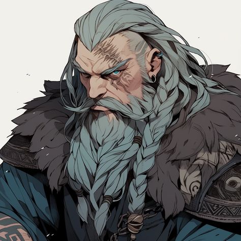 Viking Dnd Character, Viking Man Art, Fantasy Viking Art, Dwarves Dnd, Viking Fantasy Art, Viking Dnd, Viking Character Design, Viking Character, Dungeons And Dragons Art