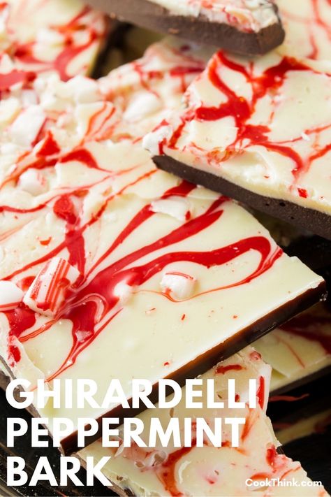 Diy Peppermint Bark, Ghirardelli Peppermint Bark, Ghirardelli Chocolate Squares, Peppermint Bark Recipes, Chocolate Peppermint Bark, Dove Chocolate, Easy Gluten Free Desserts, Ghirardelli Chocolate, Lindt Chocolate