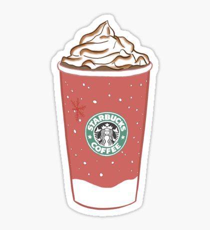 starbucks christmas cups Sticker Starbucks Christmas Cups, Starbucks Wallpaper, Stickers Cool, Drink Stickers, Red Bubble Stickers, Cute Laptop Stickers, Bubble Stickers, Tumblr Stickers, Starbucks Christmas