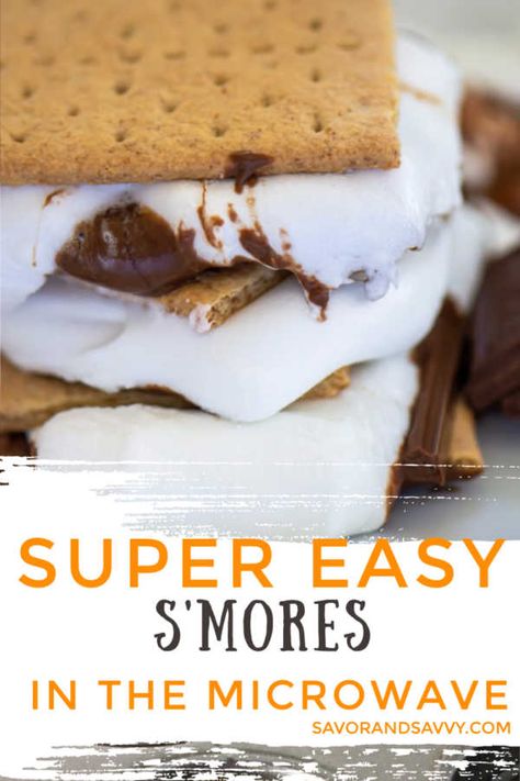 These Mess Free Microwave S'mores are so easy to make! Create them on rainy/snowy days or as a quick snack for kiddos that only take 3 ingredients! They are so gooey that they make the simplest treat so delish! #smores #microwavesmores #chocolatesmores #dessert How To Make S’mores In The Microwave, S’mores Microwave, S’mores In Microwave, Microwave Smores How To Make, S'mores In The Microwave, S’mores In The Microwave, Smores Microwave, Microwave Smores, Microwave Treats