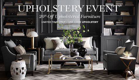 20% Off Upholstered Furniture | Williams-Sonoma Timeless Sofa, Living Room Arrangements, Luxury Home Furniture, Timeless Furniture, Williams Sonoma Home, Living Room Collections, Elegant Interiors, Interior Deco, Luxury Sofa