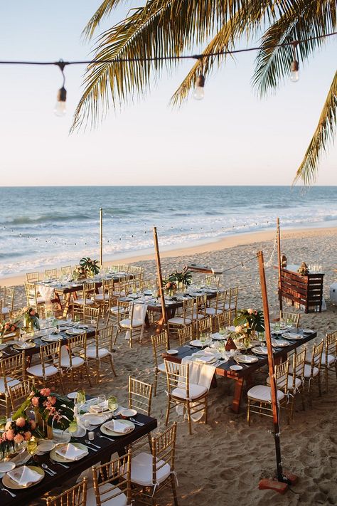 Wedding Reception on The Beach Decorations | Fab Mood #weddingdecor… Beach Reception, Fab Mood, Beach In Mexico, Beach Wedding Party, Destination Wedding Cost, Beach Decorations, Beach Setting, Dream Beach Wedding, Wedding Backyard Reception