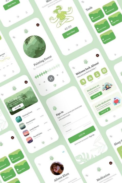 การออกแบบ Ui Ux, Ux Project, App Design Trends, Ui Portfolio, Ux Design Mobile, Plant App, Ui Ux 디자인, App Design Layout, Mobile Ux