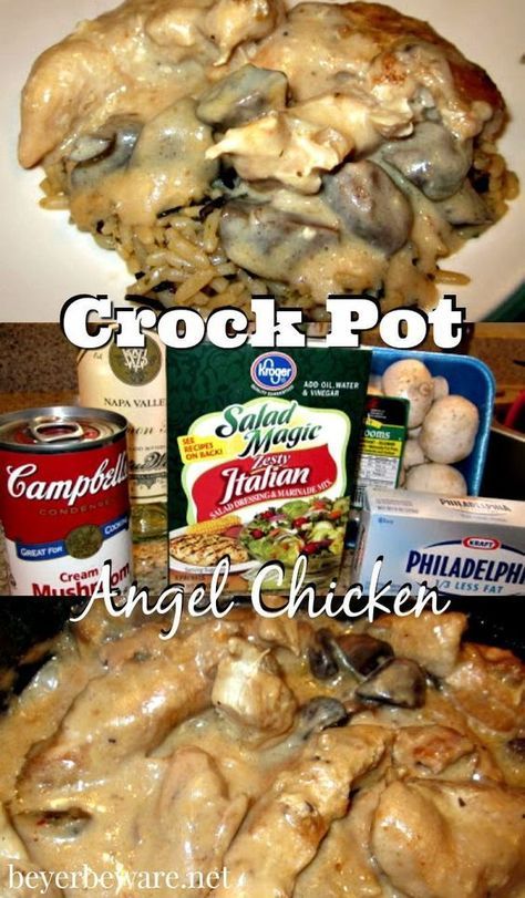 Crock Pot Angel Chicken Recipe, Angel Chicken Recipe, Chive Sauce, Angel Chicken, Chicken Treats, Crock Pot Chicken, Crockpot Dishes, Crock Pot Slow Cooker, Crockpot Recipes Slow Cooker