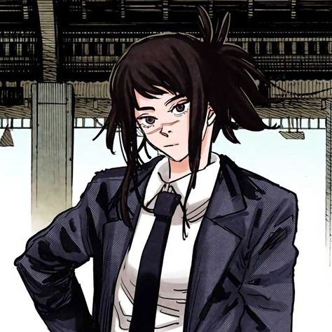 Tendo Pfp Csm, Csm Colored Manga Pfp, Csm Icons Colored, Csm Manga Colored, Tendo Csm, Mangá Icons Colored, Csm Official Art, Michiko Tendo, Manga Icons Colored