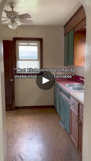 33K views · 217 reactions | Made this small kitchen a dream space!… Extended uppers make the small space feel bigger plus the butcher block countertops gives it warmhomey vibes 🤩 #kitchen #beforeandafter #homeinterior | Amber And Trey | Amber And Trey · Original audio Block Countertops, The Butcher, Butcher Block Countertops, Flipping Houses, Dream Spaces, Butcher Block, Fixer Upper, Small Space, Small Kitchen