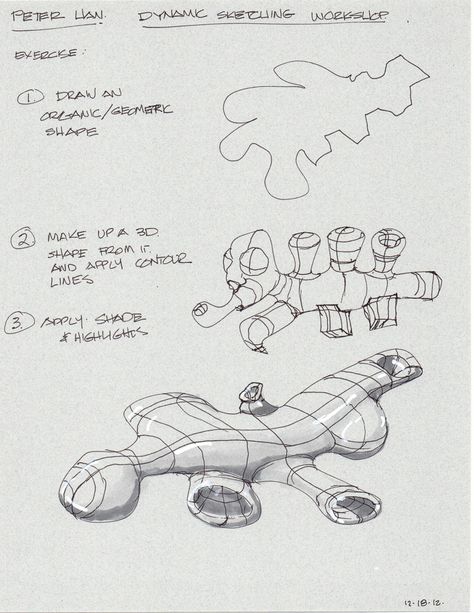 Sketches from Peter Han's Dynamic Sketching Workshop Peter Han, Value Painting, Basic Sketching, Structural Drawing, Form Drawing, Manga Tutorial, Concept Art Tutorial, Nature Sketch, Layered Art