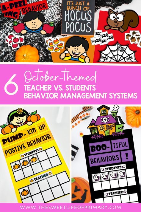 Teacher vs. Students Behavior Management System: A Fun Way to Tackle End of The Quarter Blues Teaching Volume, Behavior Management System, Behavior Management Strategies, Incentive Chart, Class Games, Halloween Classroom, Student Behavior, Classroom Behavior, Positive Behavior