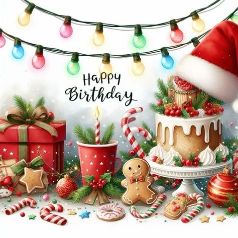 Happy Birthday Christmas Images, Autumn Happy Birthday, Happy Christmas Birthday, Sretan Rođendan, Scrapbooking Photos, Happy Birthday Christmas, Christmas Happy Birthday, Animated Happy Birthday Wishes, Christmas Birthday Cards