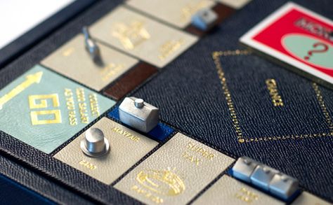 Zontik Games creates ultra luxurious Monopoly set Fancy Monopoly, Luxury Board Games, Monopoly Aesthetic, Chess Online, Rumpus Room, Chess Gifts, Monopoly Board, Monopoly Game, Vintage Board Games