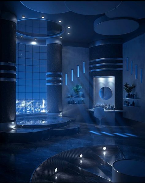 Dreamscape Architecture, 80s Interior, Futuristic Aesthetic, New Retro Wave, Dekorasi Kamar Tidur, Retro Interior, Aesthetic Rooms, House Room, Retro Futurism