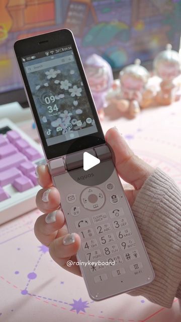 rainy 🌧️ on Instagram: "shoujo theme for my dream flip phone ~ 
✿ PHONE: sharp aquos 601sh

this is actually one of the few things in my life that doesn't compell me to decorate it with stickers sooooo it's just gonna stay like this !! ^^
✿ it's giving, sawako ~ ✿

#sharp #aquos #keitai #601sh #flipphone #retro #retrotech #shojo #shoujo #y2k #y2ktech" Sharp Aquos 601sh Flip Phone, Sharp Aquos 601sh, Flip Phone, Flip Phones, My Dream, In My Life, My Life, Quick Saves, Instagram