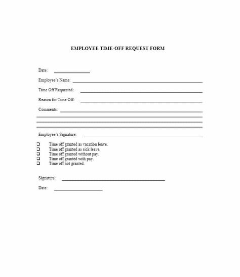 40+ Effective Time Off Request Forms & Templates - Template Lab Love Letter Examples, Time Off Request Form, School Admission Form, Speech Outline, Professional Resume Examples, Invitation Examples, Annual Leave, Evaluation Form, Holiday Templates