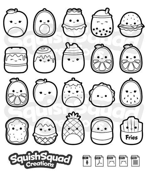 Squish Mellows Coloring Pages, Cute Squishmallow Drawings, Squish Mellows Drawing, Squish Mellow Coloring Pages Free Printable, Squishmallows Drawing With Color, How To Draw Squishmallows, Cute Squishmallows Drawing, Sqishmelow Drawing, Squishmallow Svg