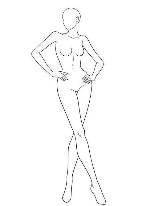 Fashion Sketch Template, Fashion Illustration Template, Silhouette Mode, Fashion Model Drawing, Fashion Figure Templates, Illustration Poses, Fashion Illustration Poses, Fashion Model Sketch, Croquis Fashion